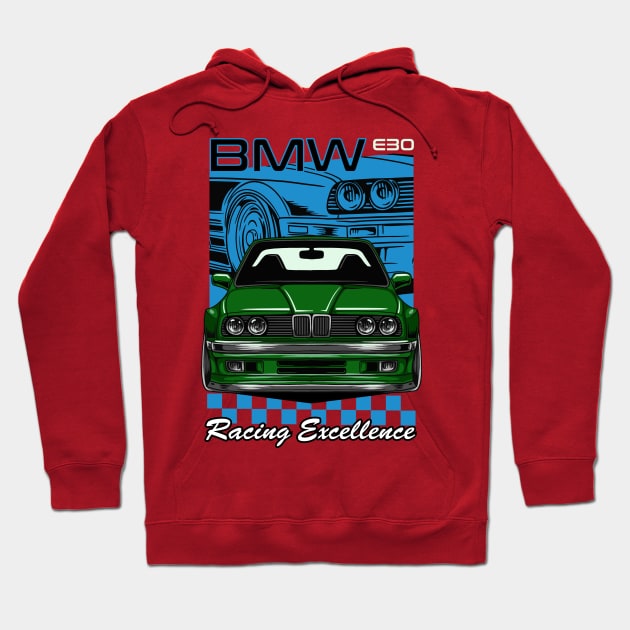 E30 Racing Excellence Hoodie by Harrisaputra